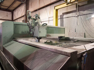WaterJet Cutting in action