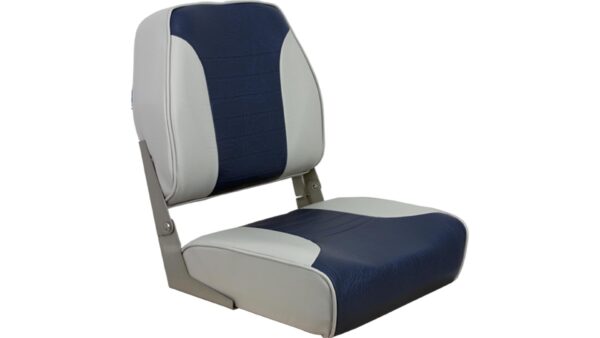 1040651 - ECONOMY HIGH-BACK FOLDING SEAT - GRAY / BLUE