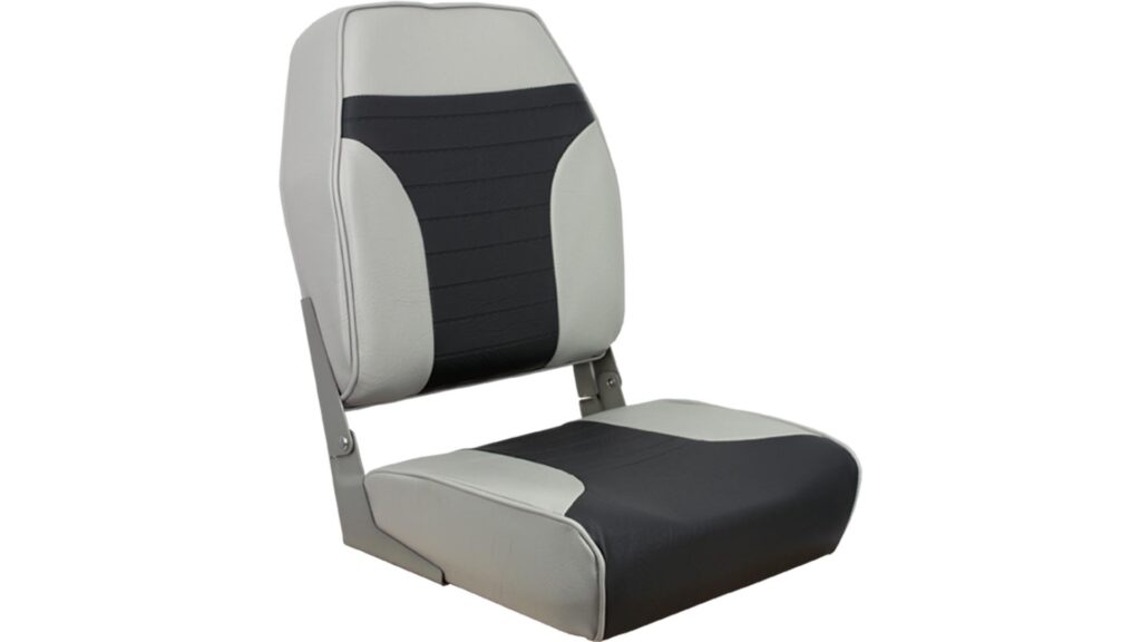 1040663 - ECONOMY HIGH-BACK FOLDING SEAT - GRAY / CHARCOAL