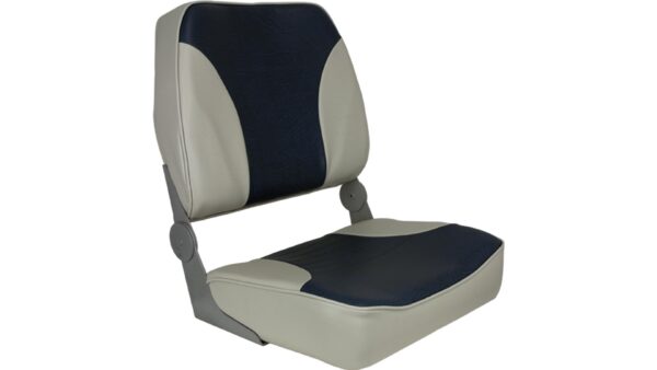 1040691 - ECONOMY HIGH-BACK FOLDING SEAT - GRAY / BLUE