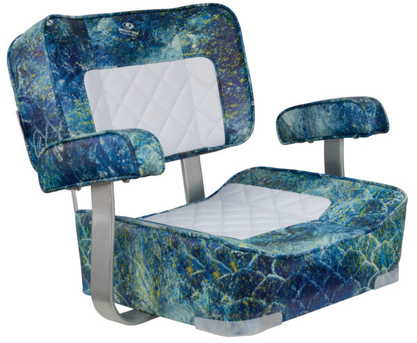 1040006 - DELUXE CAPTAIN'S SEAT WITH ARMRESTS -MOSSY OAK® ELEMENTS AGUA® COASTAL SHORLINE™