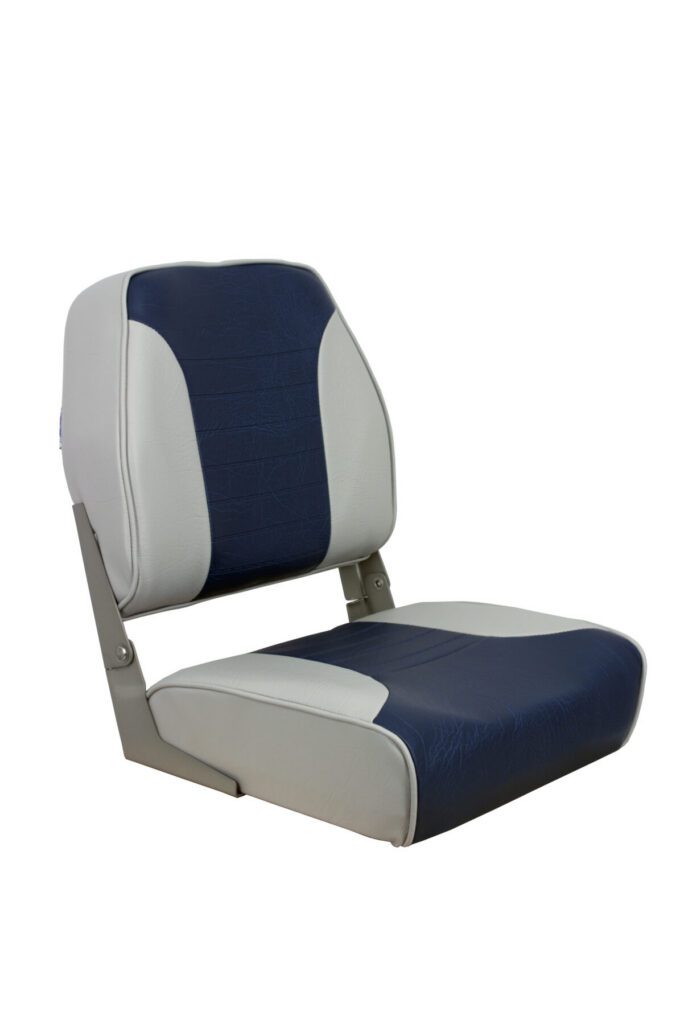 1040651 - ECONOMY HIGH-BACK FOLDING SEAT - GRAY / BLUE