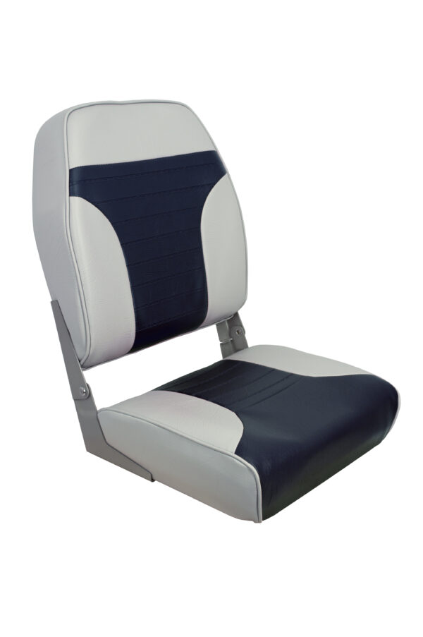 1040661 - ECONOMY HIGH-BACK FOLDING SEAT - BLUE / GRAY