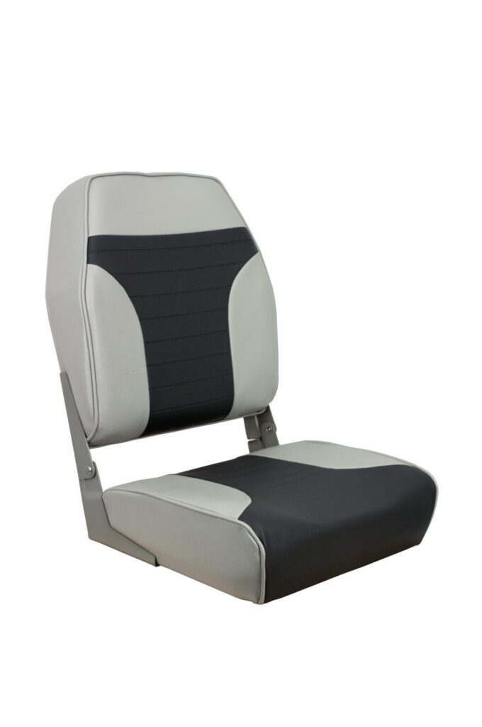 1040663 - ECONOMY HIGH-BACK FOLDING SEAT - GRAY / CHARCOAL