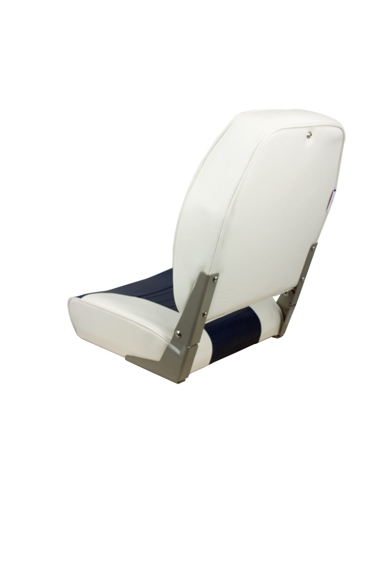 1040667 - ECONOMY HIGH-BACK FOLDING SEAT - WHITE / BLUE