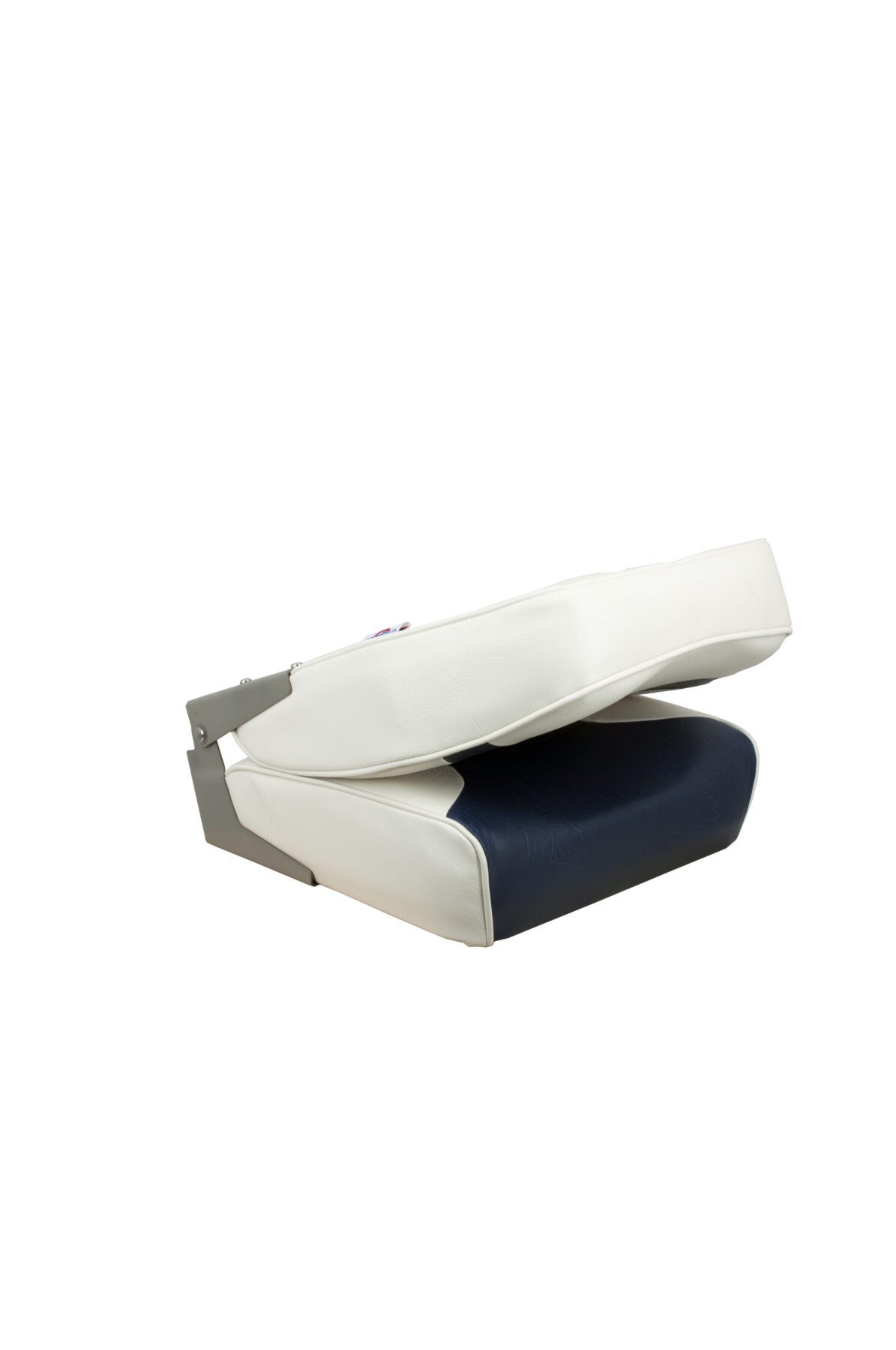 1040667 - ECONOMY HIGH-BACK FOLDING SEAT - WHITE / BLUE