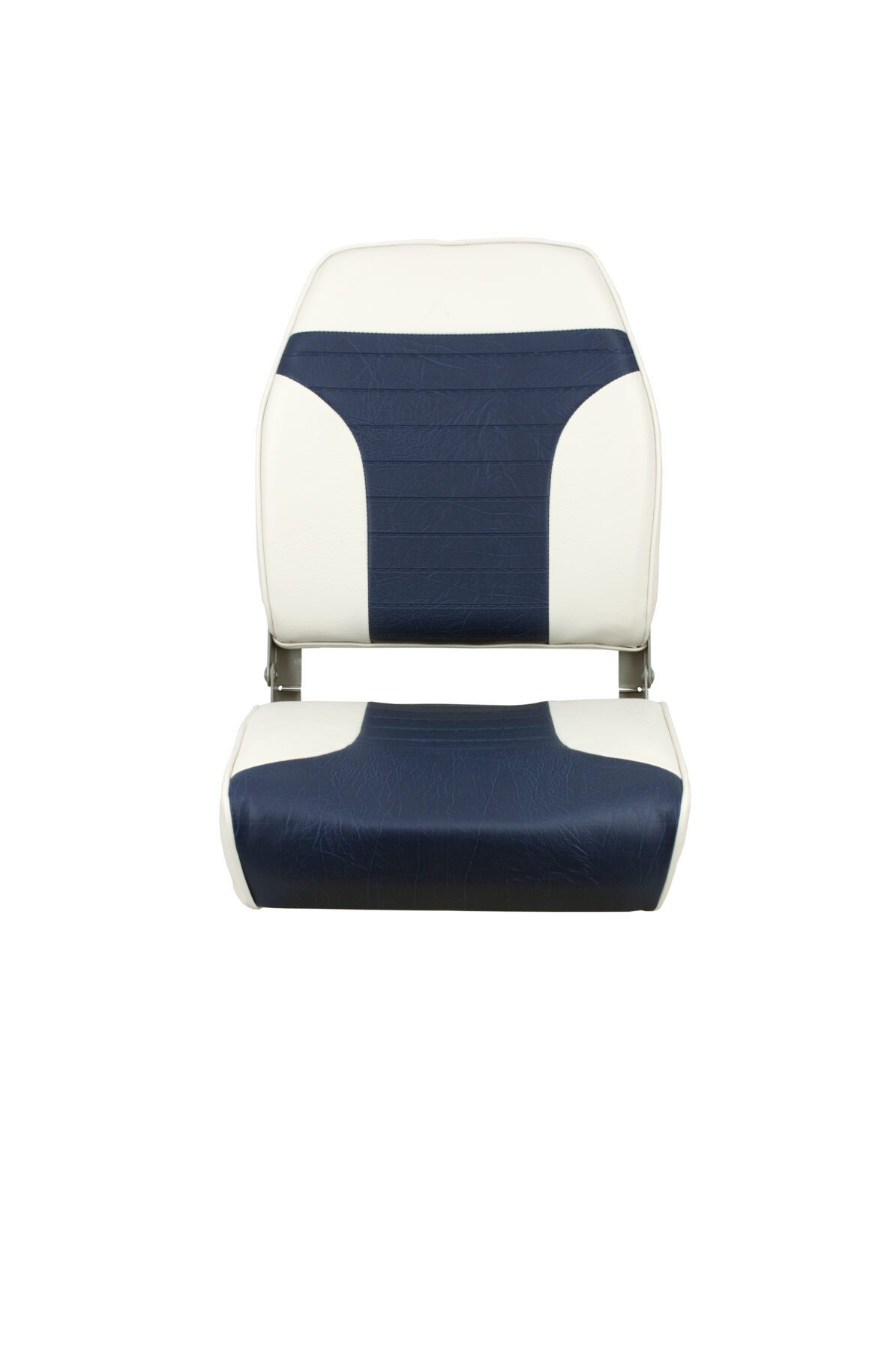 1040667 - ECONOMY HIGH-BACK FOLDING SEAT - WHITE / BLUE