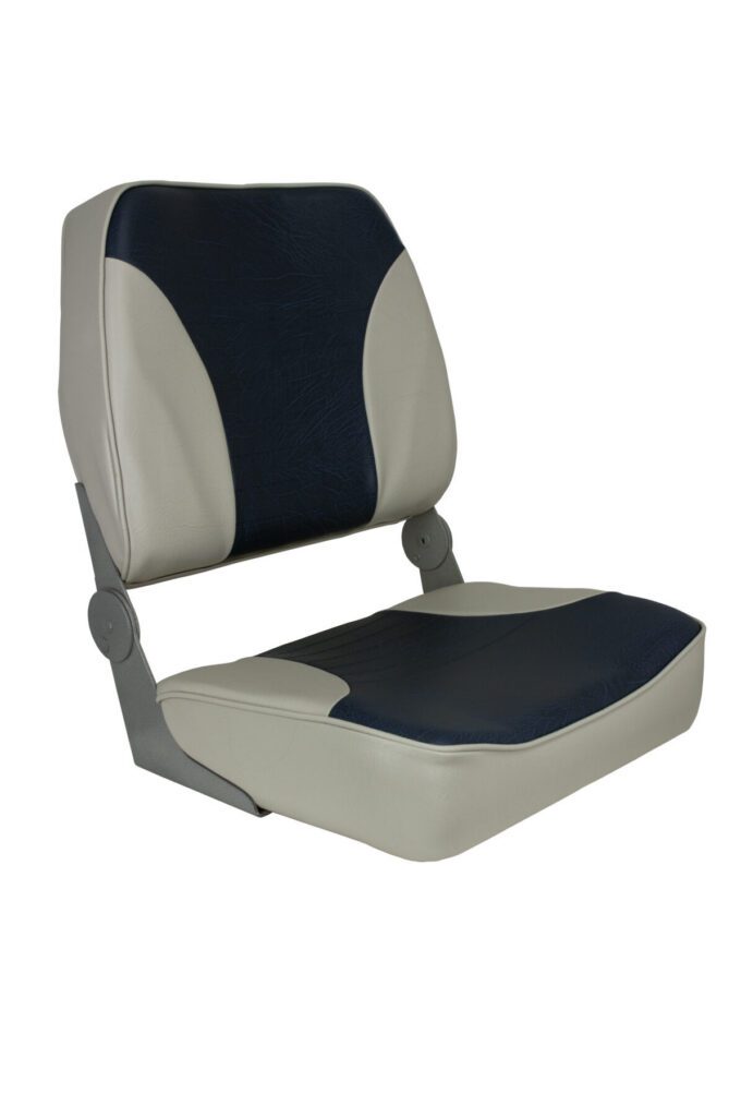 1040691 - ECONOMY HIGH-BACK FOLDING SEAT - GRAY / BLUE