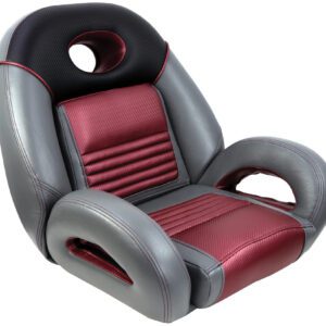 1040940-02 - PRO FISHING SPEED-SEAT, CHAR-MEDIUM GRAY-BURGUNDY