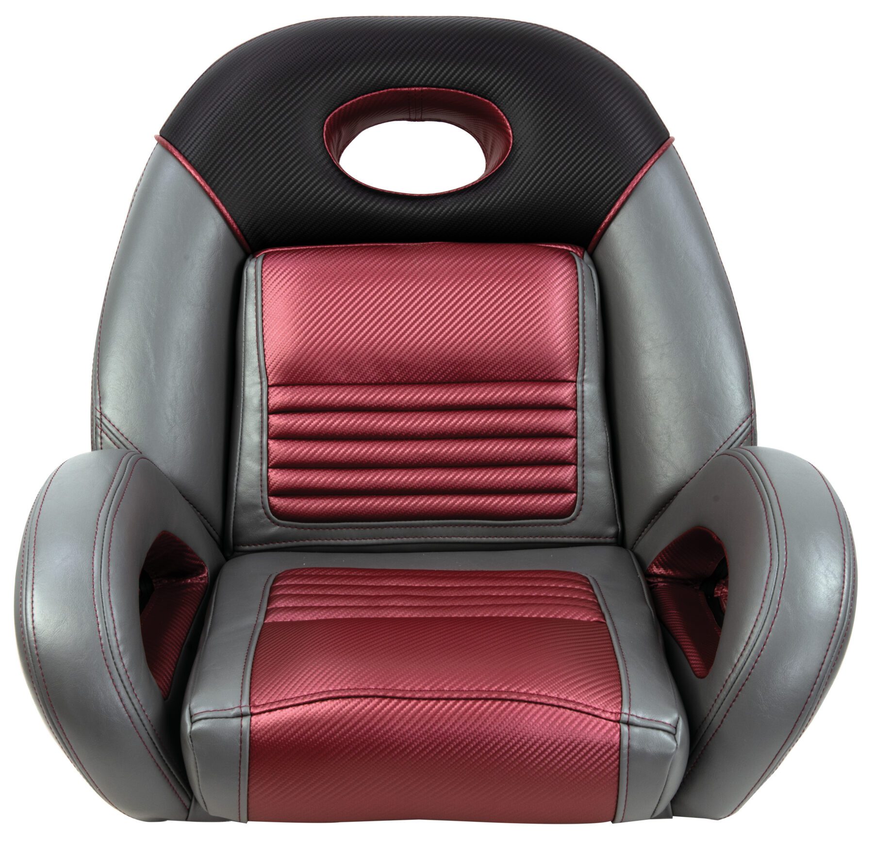 1040940-02 - PRO FISHING SPEED-SEAT, CHAR-MEDIUM GRAY-BURGUNDY