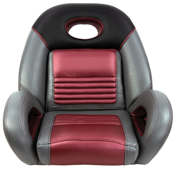 CHAR-MEDIUM GRAY-BURGUNDY