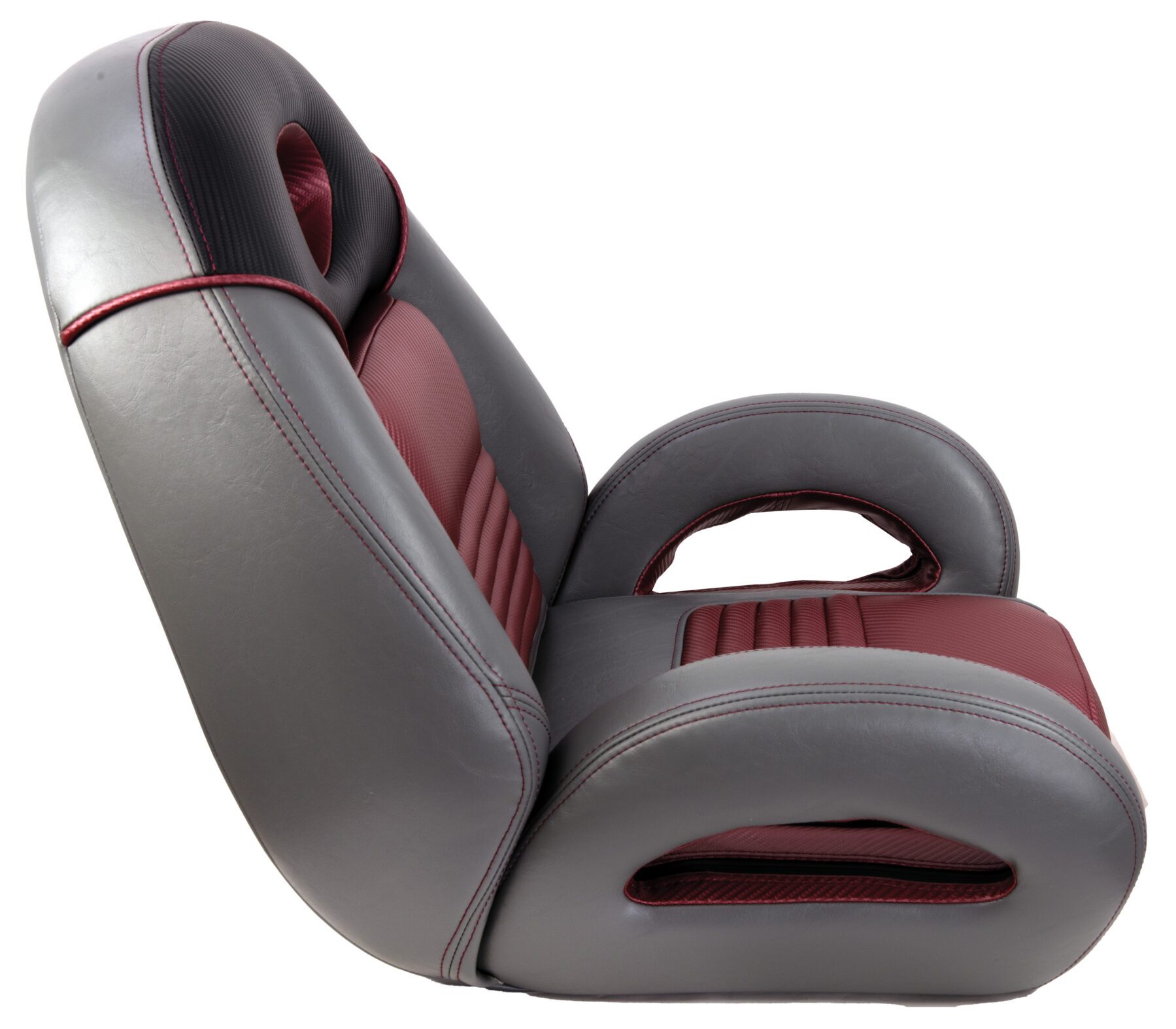 1040940-02 - PRO FISHING SPEED-SEAT, CHAR-MEDIUM GRAY-BURGUNDY