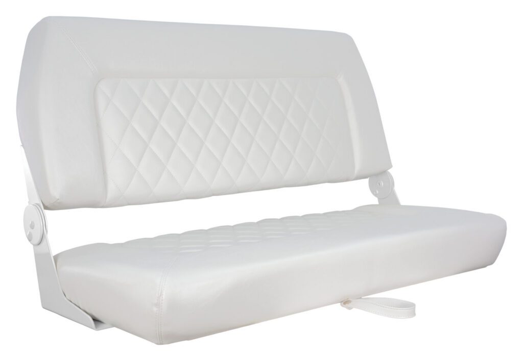 1042039 - DOUBLE WIDE FOLDING SEAT, WHITE