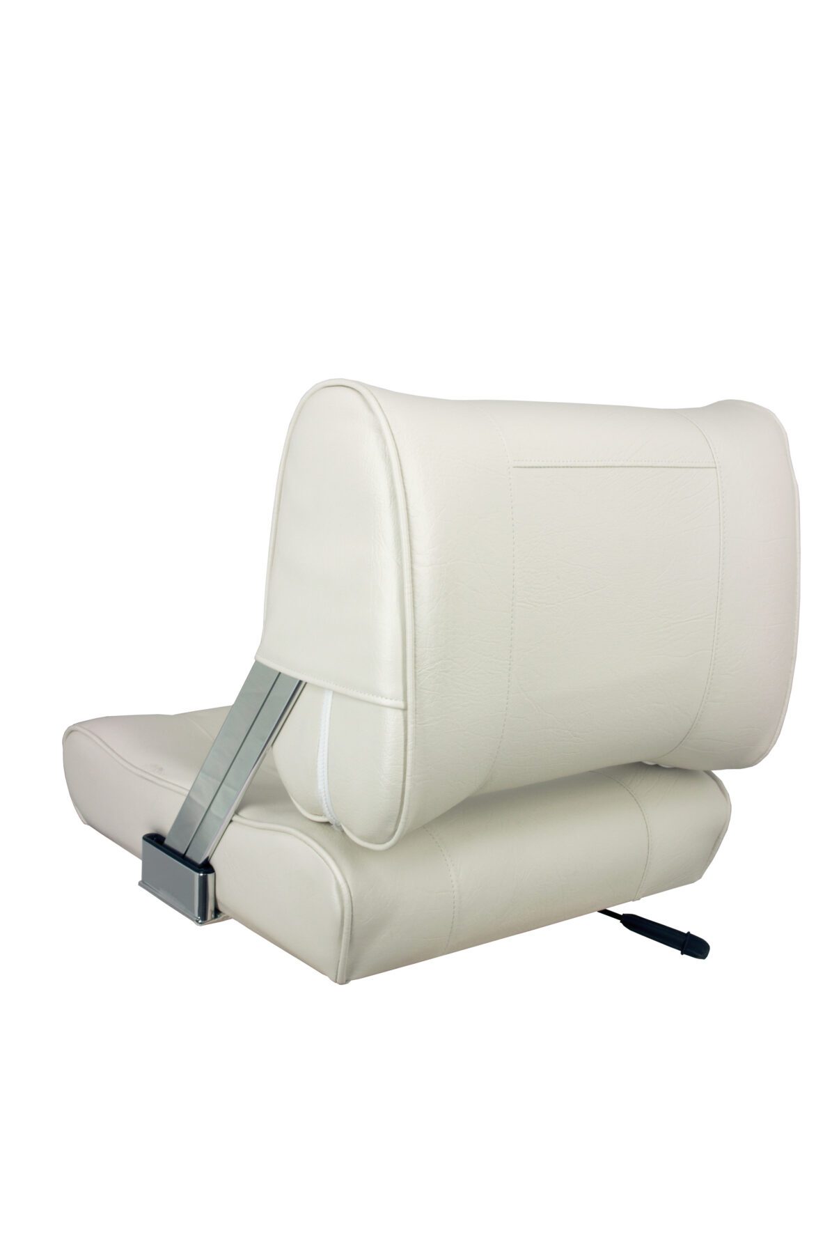 1042046 - FLIP-BACK CHAIR WITH SLIDE BENCH MOUNT, WHITE