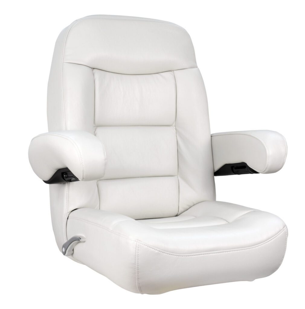 1042110-W1 - HELMSMAN RECLINING PILOT SEAT, WHITE