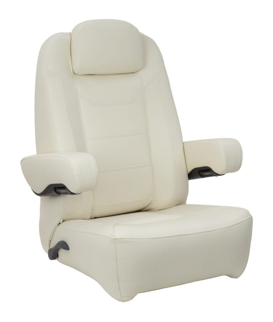 1042130-01 - HIGH-BACK CHARTER HELM CHAIR, OFF WHITE