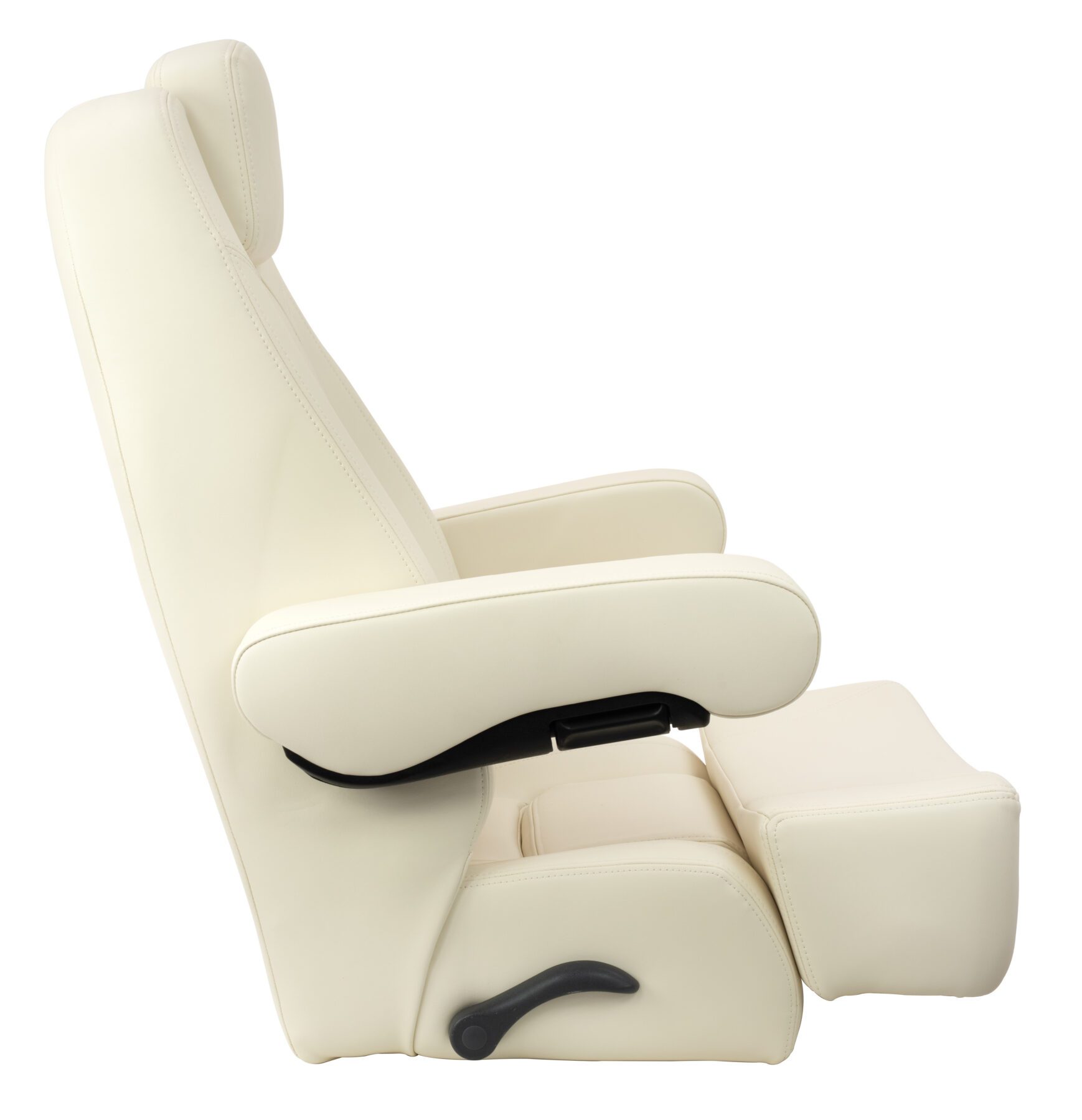 1042135-01 - HIGH-BACK CHARTER HELM CHAIR WITH BOLSTER, OFF WHITE