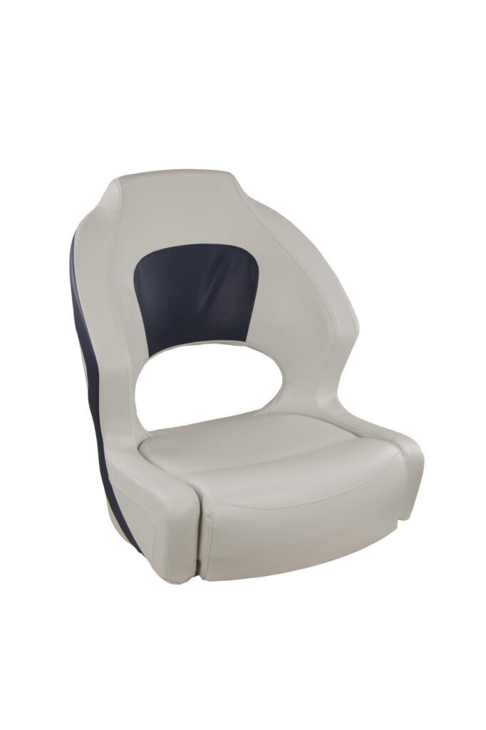 1043691 - DELUXE SPORT BUCKET SEAT, WHITE-NAVY