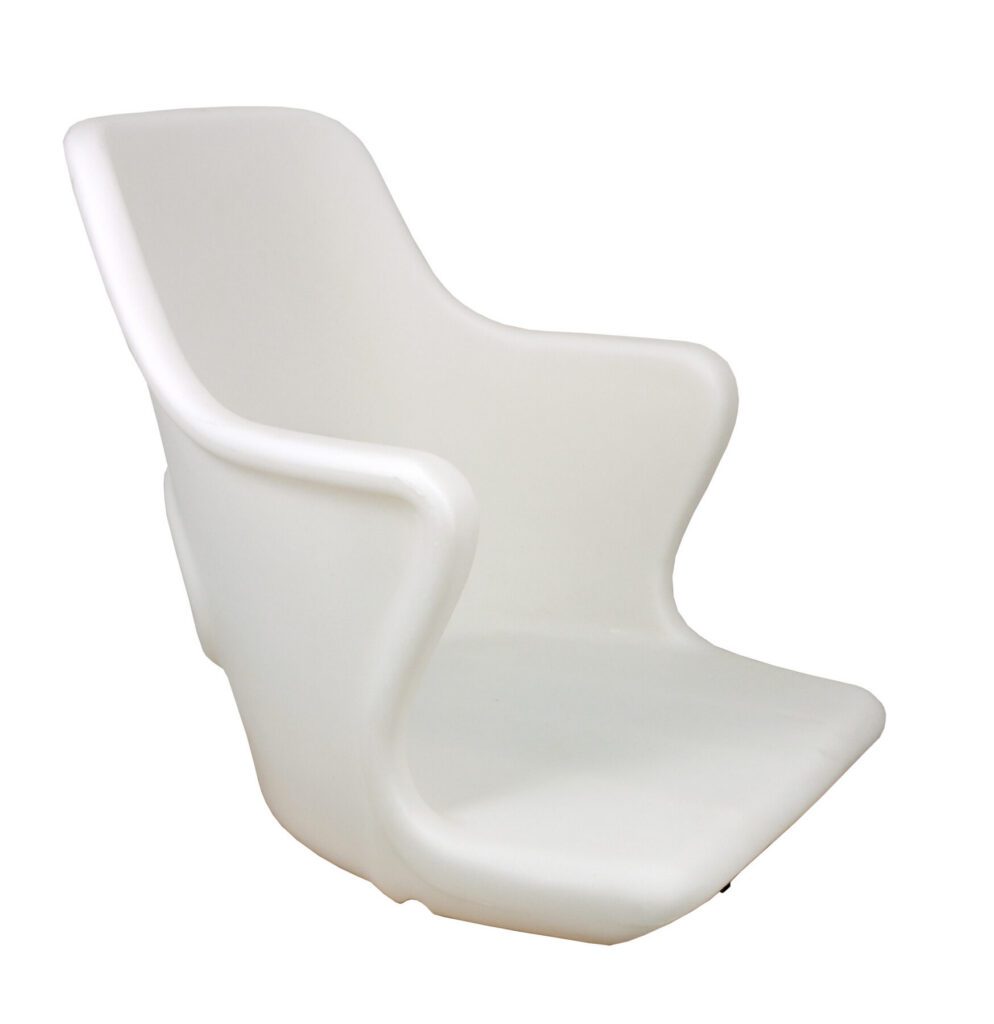 1060204 - ROTATIONAL MOLDED SEAT SHELL WITH MOUNTING PLATE, COMMODORE