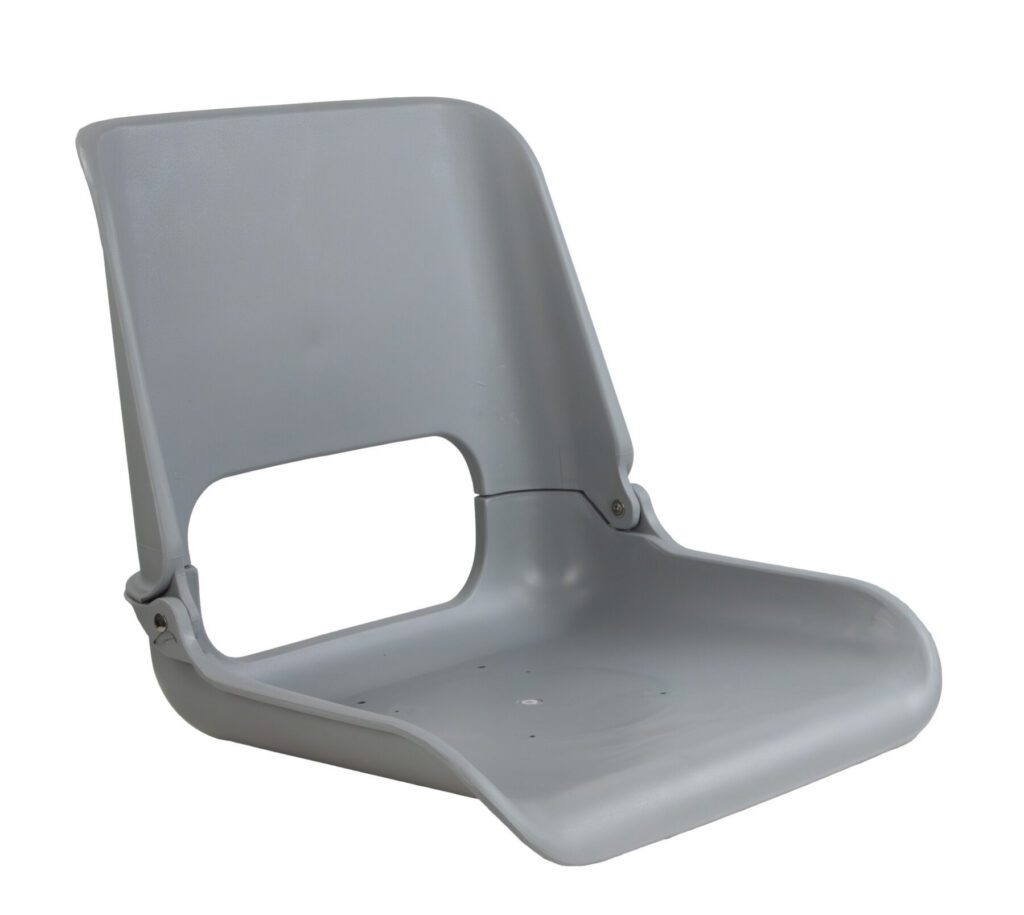 1061015-M - SKIPPER FOLD DOWN SEAT SHELL, GRAY, BULK