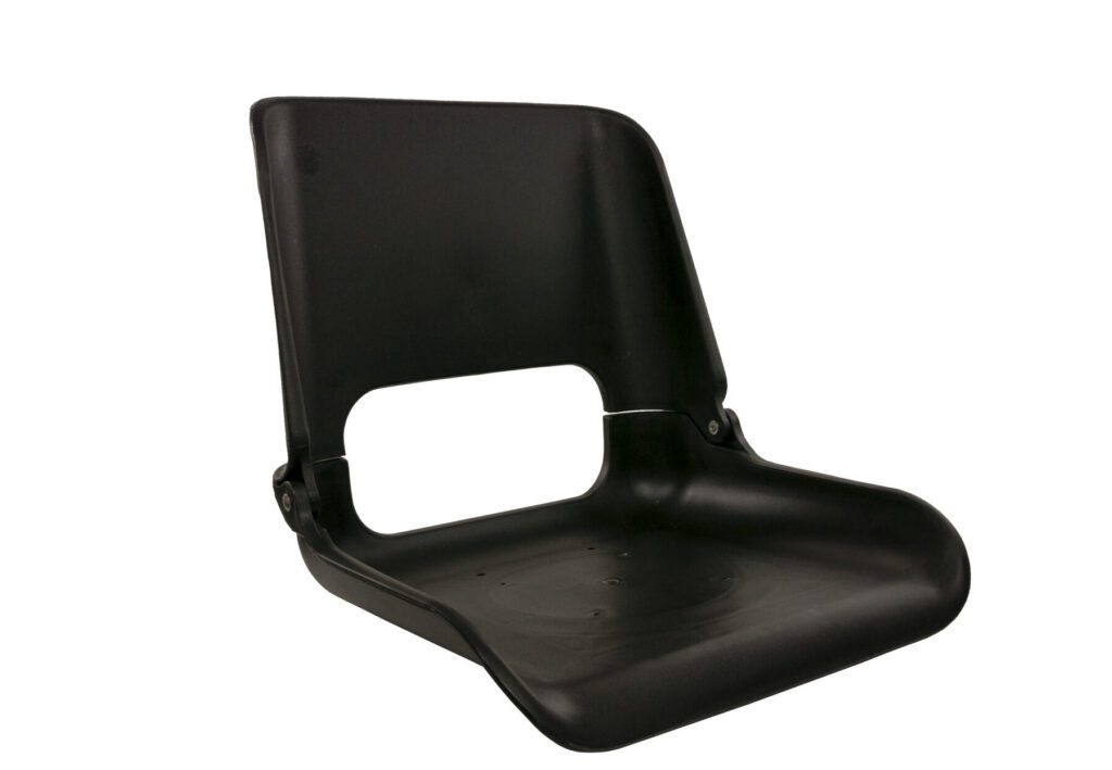 1061015-MB - SKIPPER FOLD DOWN SEAT SHELL, BLACK, BULK