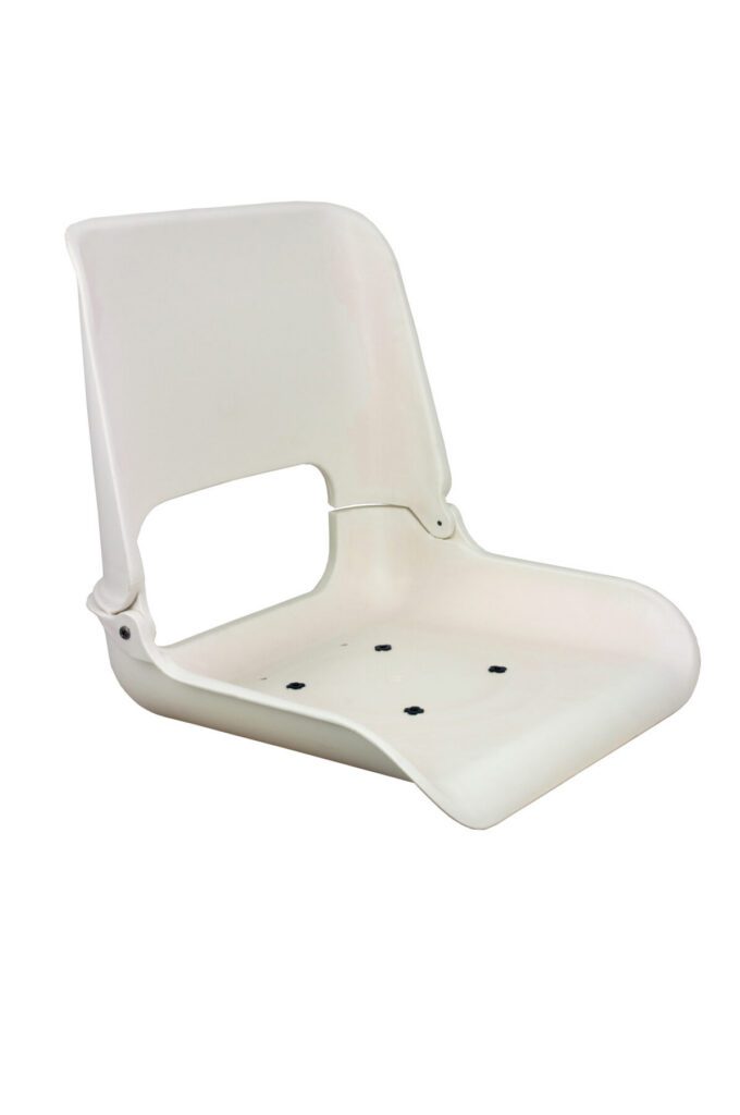 1061015-SW - SKIPPER FOLD DOWN SEAT SHELL, WHITE