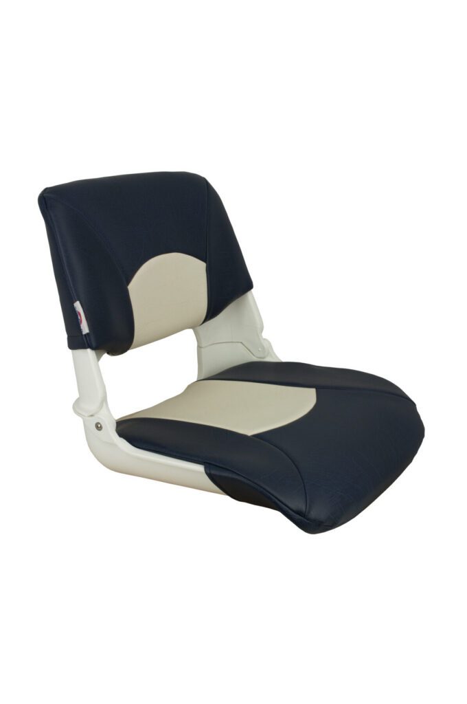 1061016 - SKIPPER STANDARD FOLD DOWN SEAT, WHITE-BLUE