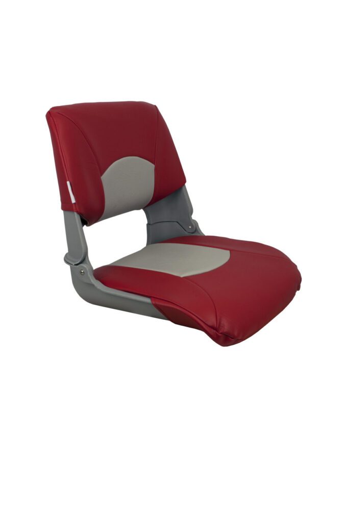 1061018 - SKIPPER STANDARD FOLD DOWN SEAT, GRAY-RED