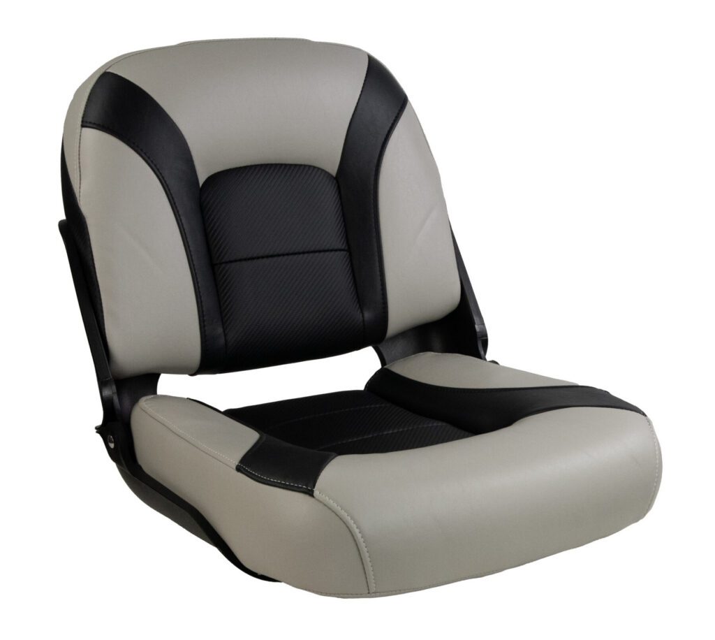 1061077-1 - SKIPPER PREMIUM LOW-BACK FOLD DOWN SEAT, GRAY-BLACK