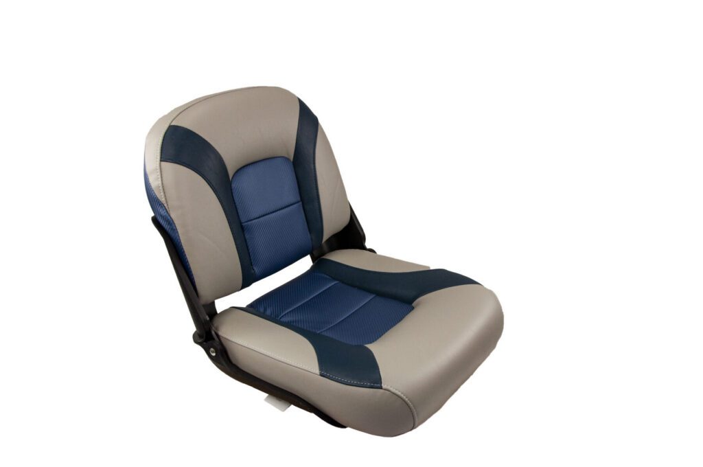 1061079-1 - SKIPPER PREMIUM LOW-BACK FOLD DOWN SEAT, GRAY-BLUE
