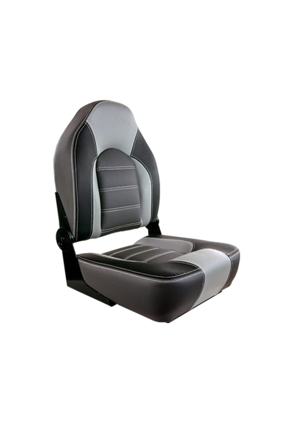 1062025-01 - HIGH-BACK PREMIUM FOLDING SEAT, GRAY-CHARCOAL