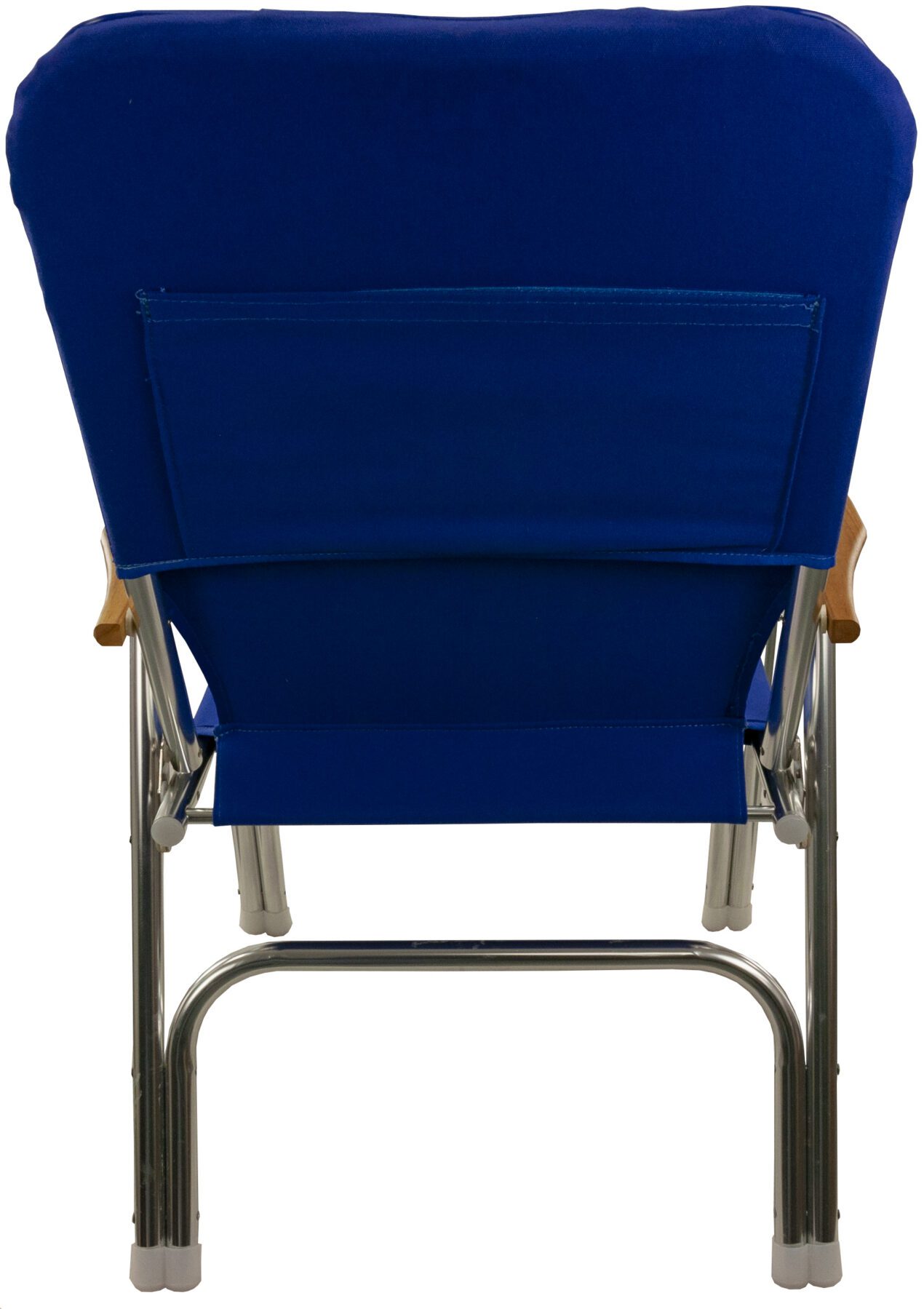 1080120 - HIGH-BACK FOLDING DECK CHAIR, BLUE