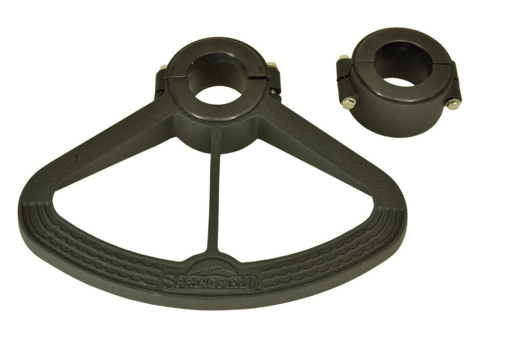 1580017-BLK - 2-7/8" FOOTREST AND BUSHING PACKAGE, BLACK ANODIZED