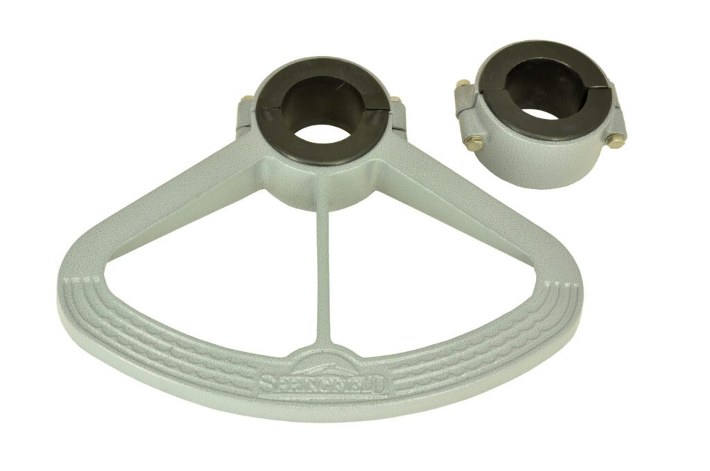 1580017-G - 2-7/8" FOOTREST AND BUSHING PACKAGE, GRAY