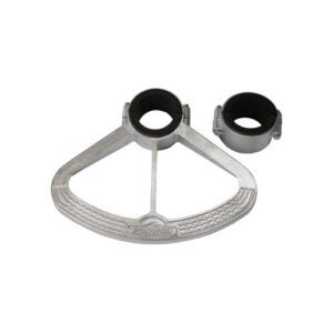 3-1/2" FOOTREST AND BUSHING PACKAGE, CAST ALUMINUM