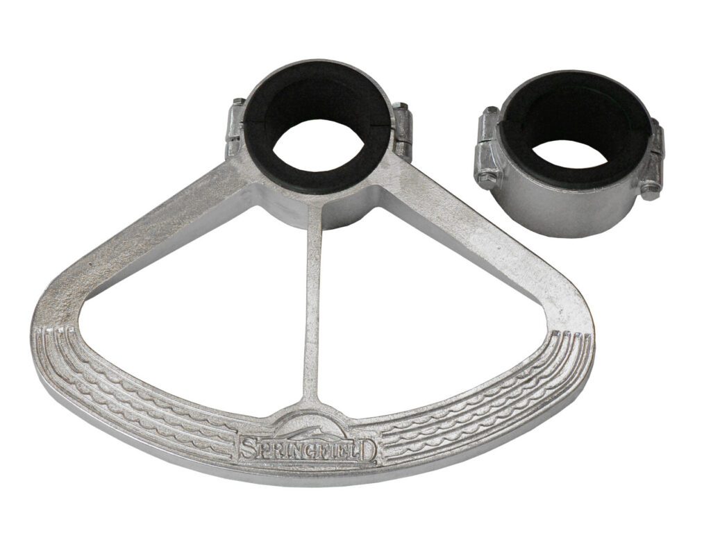 1580022 - 4" FOOTREST AND BUSHING PACKAGE, CAST ALUMINUM