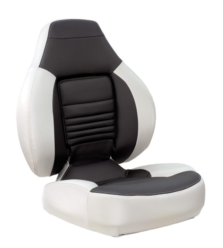 1041650 - FISH PRO '24 SEAT, WHITE-CHARCOAL