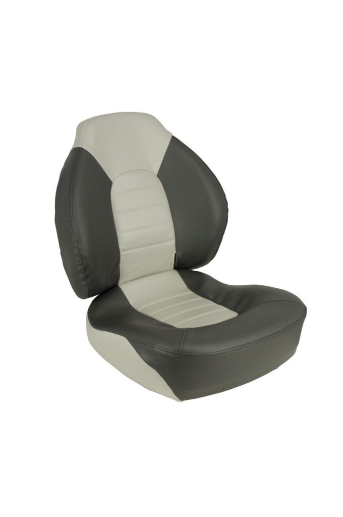 1041733 - FISH PRO 1 MID-BACK FOLDING SEAT, CHARCOAL-GRAY