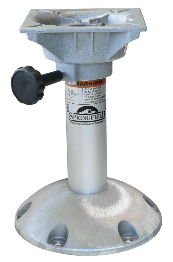 1250312 - 2-3/8" EXPLORER FIXED-HEIGHT PEDESTAL WITH NON-LOCKING SWIVEL, 12"