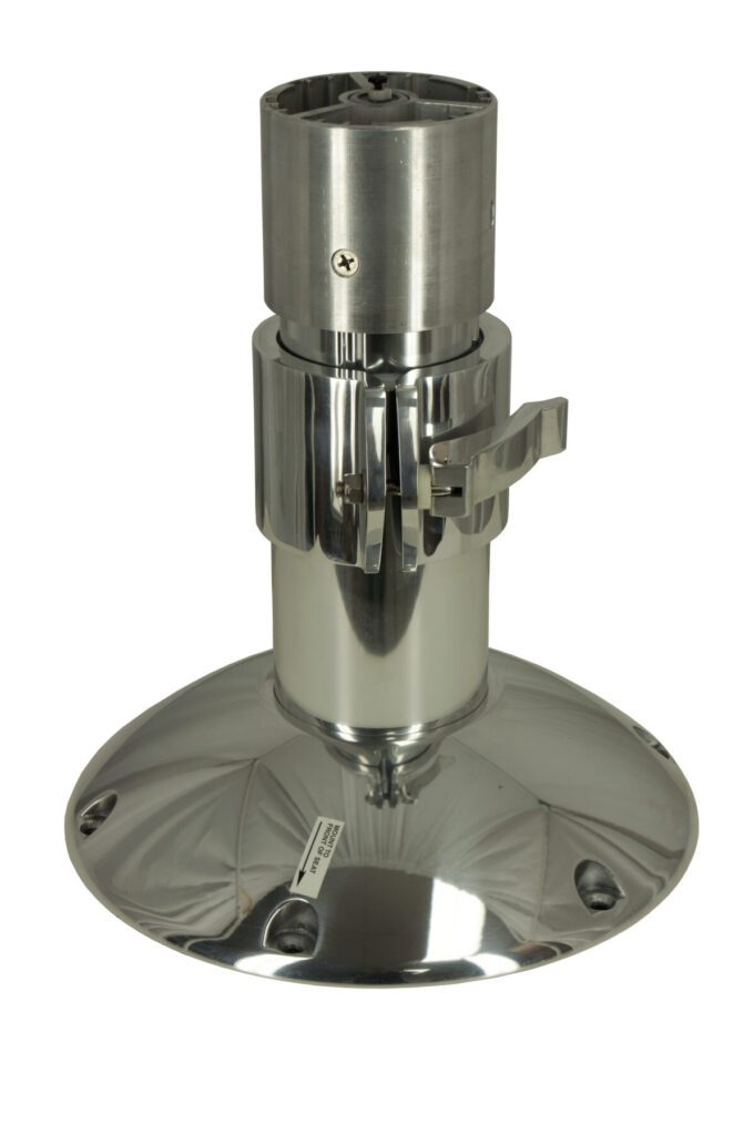 1270340-P - 4" POLISHED ALUMINUM ADJUSTABLE MAINSTAY PEDESTAL