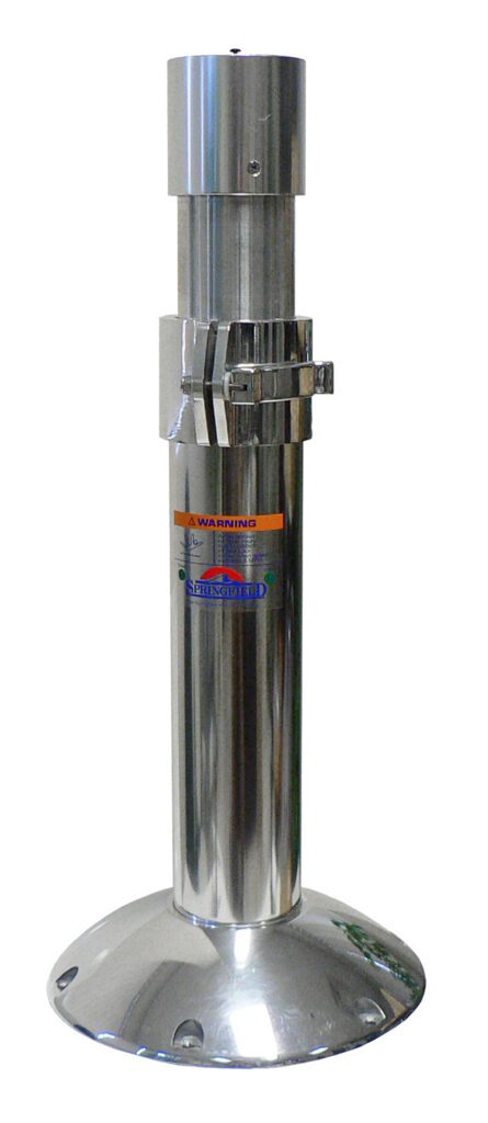 1270350-P - 4" POLISHED ALUMINUM ADJUSTABLE MAINSTAY PEDESTAL