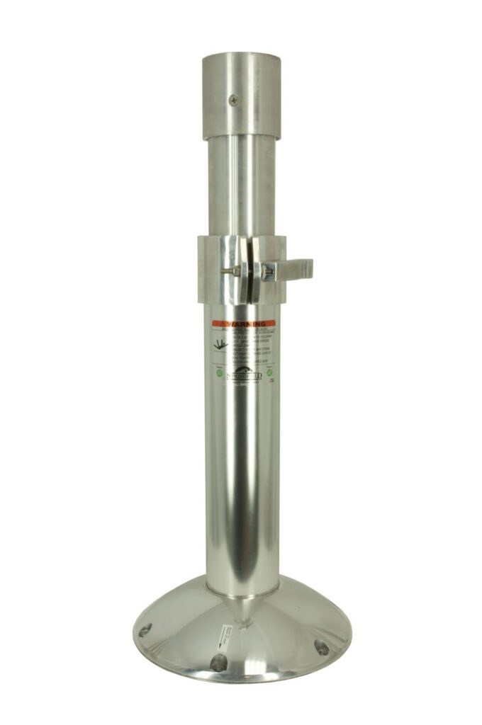 1270354-P - 4" POLISHED ALUMINUM ADJUSTABLE MAINSTAY PEDESTAL