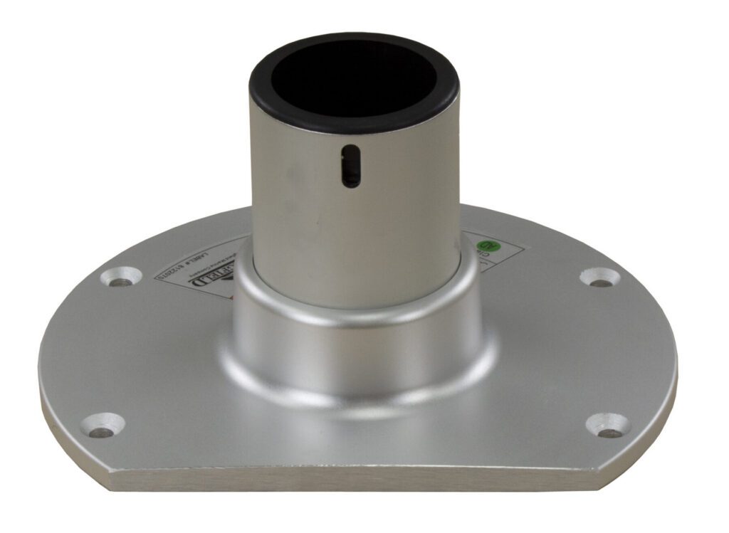 1281104-MAL - 2-7/8" REGATTA FIXED-HEIGHT FLAT-SIDE PEDESTAL, 4.5"