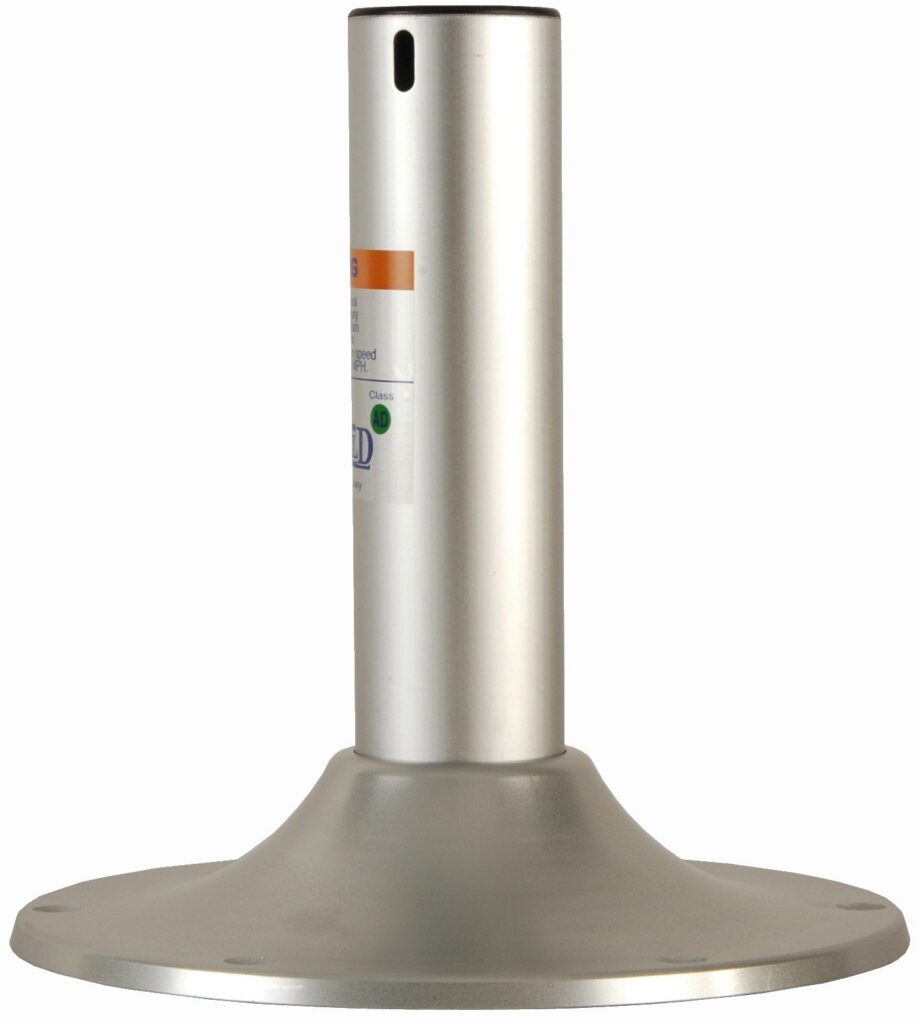 1440612-MAL - 2-3/8" CLIPPER FIXED-HEIGHT PEDESTAL, 12"