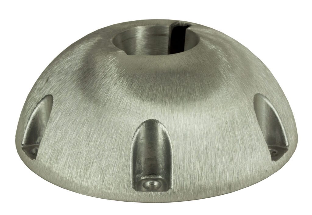 1600010 - 9" ROUND SURFACE MOUNT ALUMINUM BASE