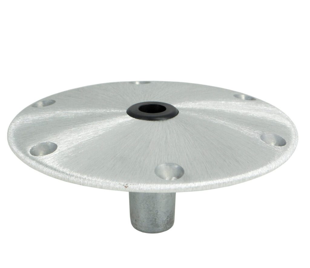 1620017-S - KINGPIN™ STANDARD ROUND ALUMINUM BASE, 8"