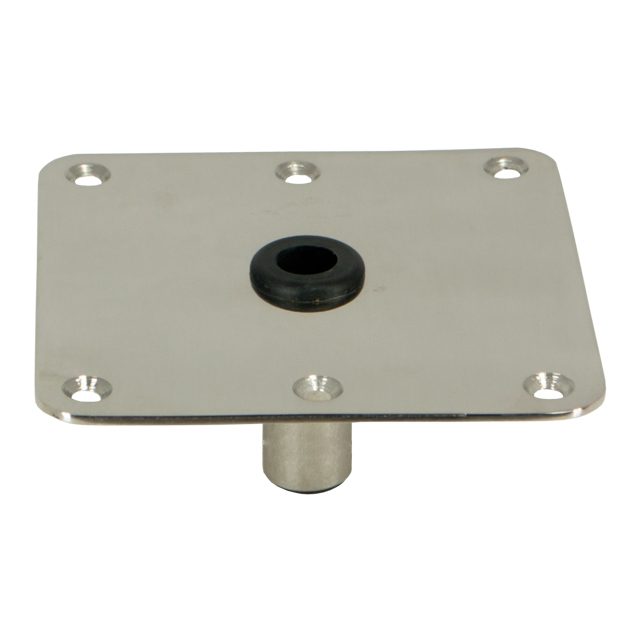 1630001-P - KINGPIN™ THREADED SQUARE STEEL BASE, 7" X 7"