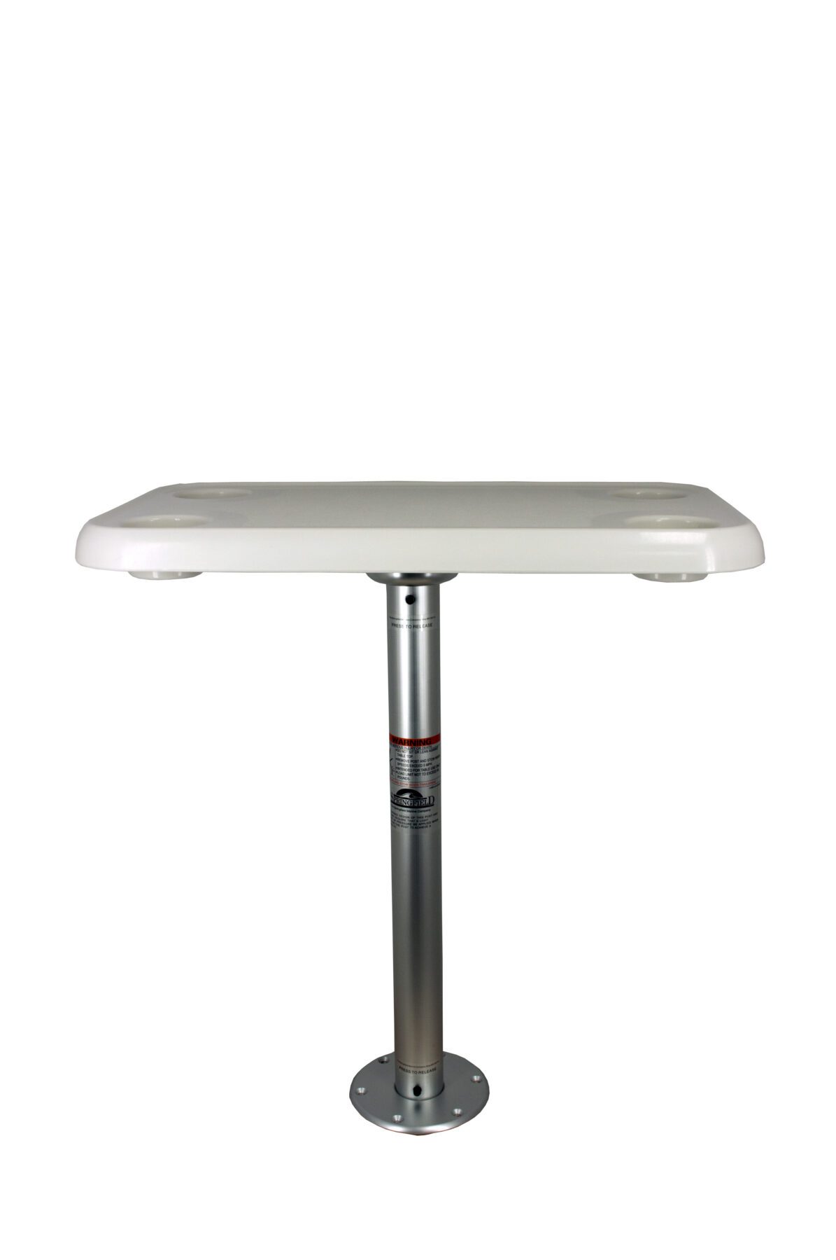 1690207 - 28" X 16" RECTANGLE THREAD-LOCK™ SURFACE MOUNT STOWABLE TABLE PACKAGE, WHITE