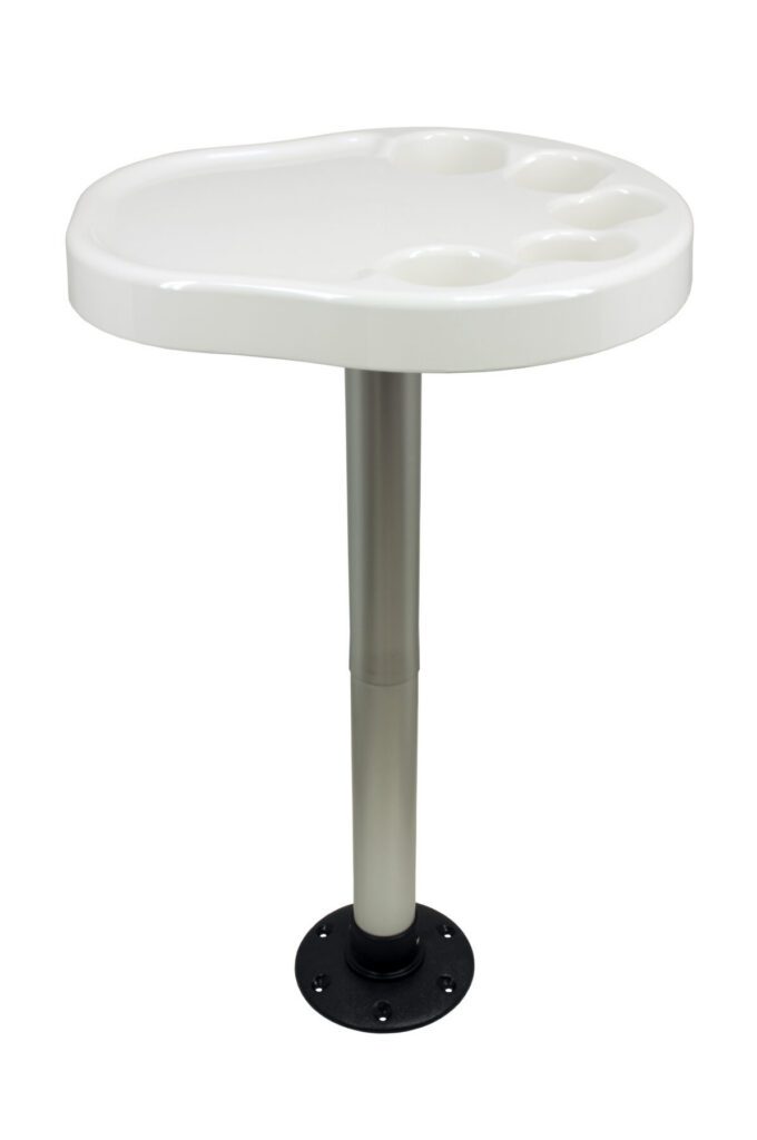 1690901 - PARTY PLATTER THREAD-LOCK™ SURFACE MOUNT TABLE PACKAGE, WHITE