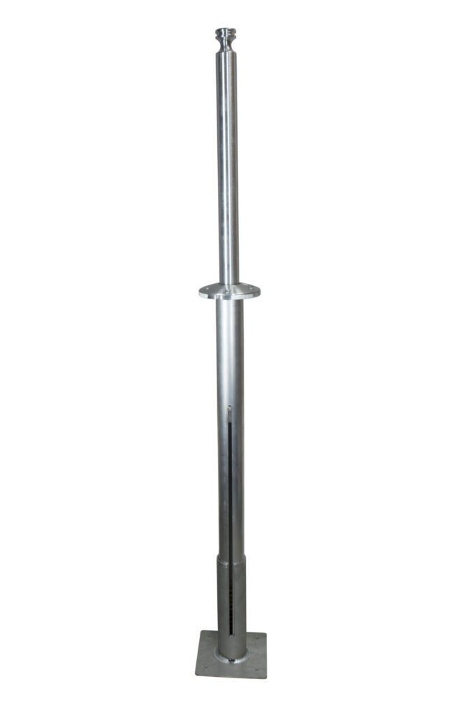 1800095 - 1.75" OUTBOARD POP-UP SKI TOW WITH ROUND BASE